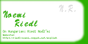 noemi riedl business card